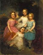 John Wesley Jarvis Adrian Baucker Holmes Children oil painting